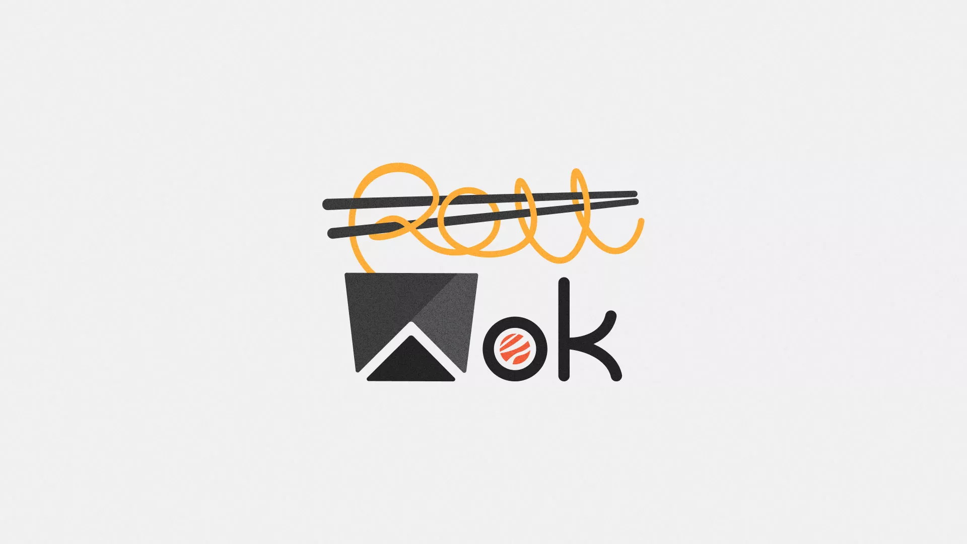 Разработка логотипа в Петровске-Забайкальском для суши-бара «Roll Wok Club»